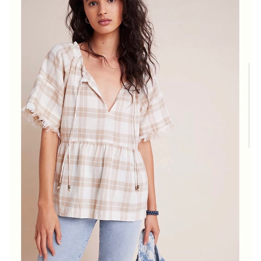 Anthropologie The Bette Babydoll Blouse